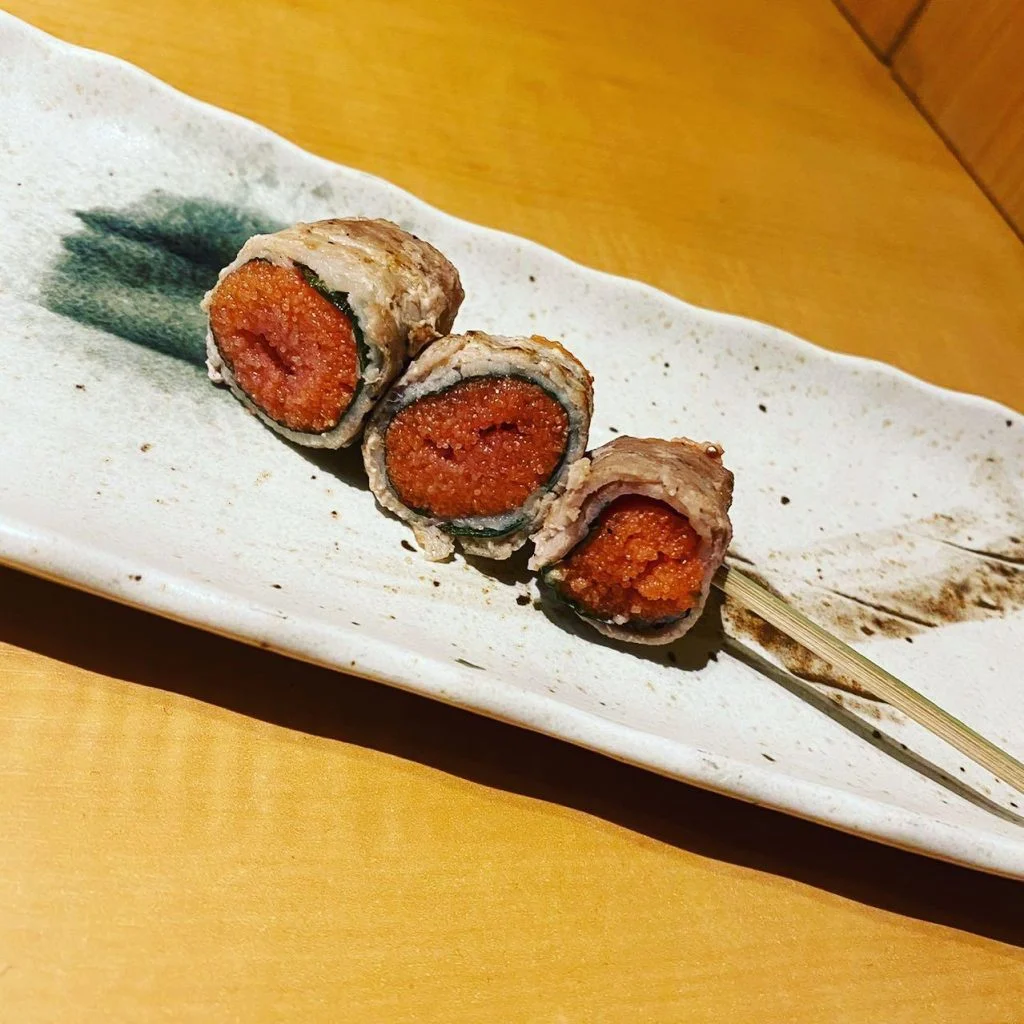 ((明太しそ巻き串))